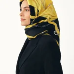 Eyer Desen / Sarı Eşarp