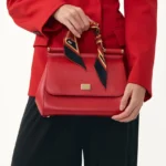 Atlar Desen / Kırmızı Fular