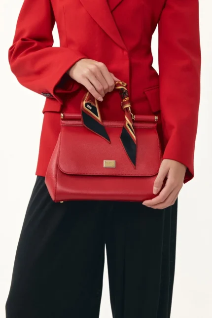 Atlar Desen / Kırmızı Fular