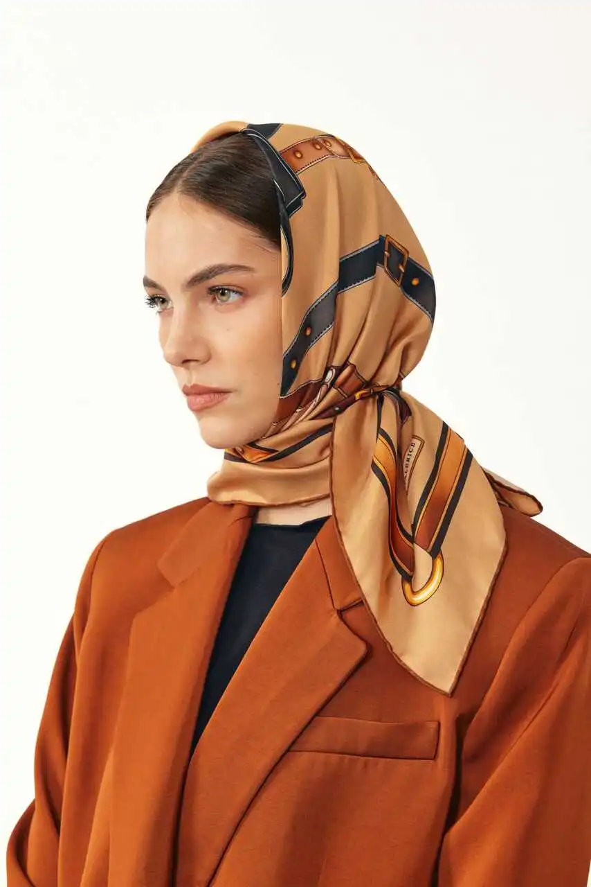 Kemer Çanta Desen / Camel Eşarp